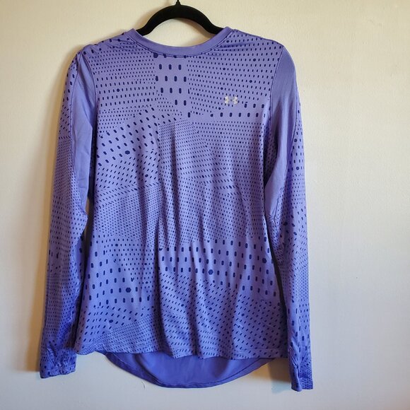 Under Armour Purple Long Sleeve Crew Neck Shirt Cold Gear - Large - Picture 7 of 15